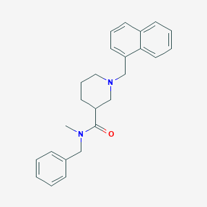 N-benzyl-N-methyl-1-(naphthalen-1-ylmethyl)piperidine-3-carboxamide