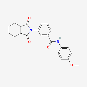 3-(1,3-dioxooctahydro-2H-isoindol-2-yl)-N-(4-methoxyphenyl)benzamide