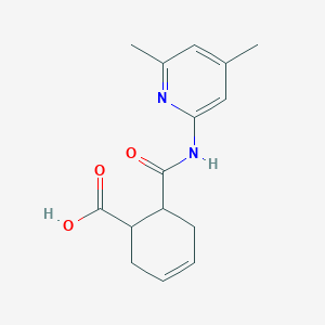 6-[(4,6-Dimethylpyridin-2-yl)carbamoyl]cyclohex-3-ene-1-carboxylic acid