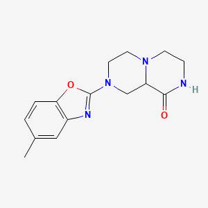 8-(5-methyl-1,3-benzoxazol-2-yl)hexahydro-2H-pyrazino[1,2-a]pyrazin-1(6H)-one