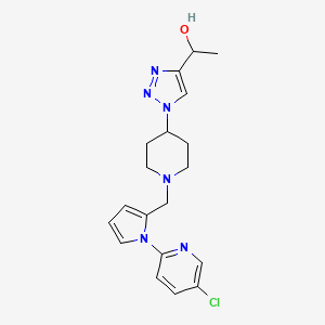 1-[1-(1-{[1-(5-chloro-2-pyridinyl)-1H-pyrrol-2-yl]methyl}-4-piperidinyl)-1H-1,2,3-triazol-4-yl]ethanol trifluoroacetate (salt)