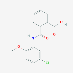 6-{[(5-chloro-2-methoxyphenyl)amino]carbonyl}-3-cyclohexene-1-carboxylic acid