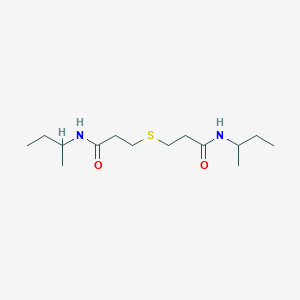 3,3'-sulfanediylbis[N-(butan-2-yl)propanamide]