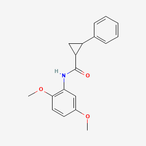 N-(2,5-dimethoxyphenyl)-2-phenylcyclopropanecarboxamide