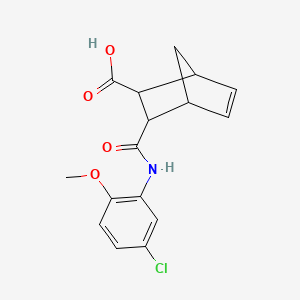 3-[(5-CHLORO-2-METHOXYANILINO)CARBONYL]BICYCLO[2.2.1]HEPT-5-ENE-2-CARBOXYLIC ACID