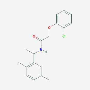 2-(2-chlorophenoxy)-N-[1-(2,5-dimethylphenyl)ethyl]acetamide