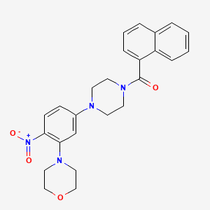 4-{5-[4-(1-naphthoyl)-1-piperazinyl]-2-nitrophenyl}morpholine