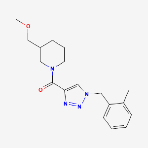 3-(methoxymethyl)-1-{[1-(2-methylbenzyl)-1H-1,2,3-triazol-4-yl]carbonyl}piperidine