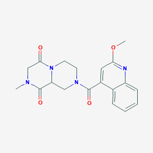 8-[(2-methoxyquinolin-4-yl)carbonyl]-2-methyltetrahydro-2H-pyrazino[1,2-a]pyrazine-1,4(3H,6H)-dione