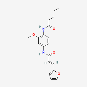 3-(2-furyl)-N-[3-methoxy-4-(pentanoylamino)phenyl]acrylamide