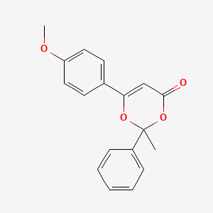 6-(4-methoxyphenyl)-2-methyl-2-phenyl-4H-1,3-dioxin-4-one