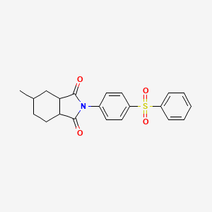 5-methyl-2-[4-(phenylsulfonyl)phenyl]hexahydro-1H-isoindole-1,3(2H)-dione