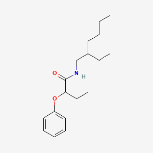 molecular formula C18H29NO2 B4029231 N-(2-ethylhexyl)-2-phenoxybutanamide 