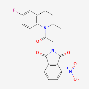 2-[2-(6-fluoro-2-methyl-3,4-dihydroquinolin-1(2H)-yl)-2-oxoethyl]-4-nitro-1H-isoindole-1,3(2H)-dione