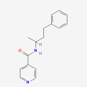 N-(4-phenylbutan-2-yl)pyridine-4-carboxamide