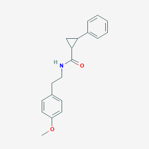 molecular formula C19H21NO2 B4029276 N-[2-(4-methoxyphenyl)ethyl]-2-phenylcyclopropane-1-carboxamide 