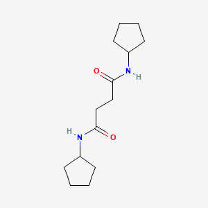 molecular formula C14H24N2O2 B4029296 N,N'-dicyclopentylbutanediamide 