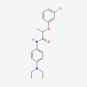 2-(3-chlorophenoxy)-N-[4-(diethylamino)phenyl]propanamide