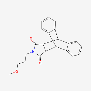 17-(3-Methoxypropyl)-17-azapentacyclo[6.6.5.0~2,7~.0~9,14~.0~15,19~]nonadeca-2,4,6,9,11,13-hexaene-16,18-dione (non-preferred name)