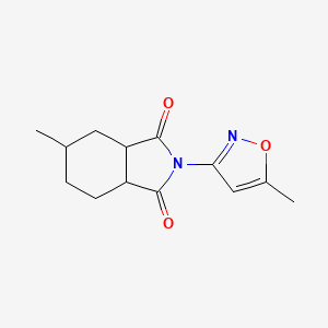 5-methyl-2-(5-methyl-1,2-oxazol-3-yl)hexahydro-1H-isoindole-1,3(2H)-dione