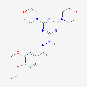 4-Ethoxy-3-methoxybenzaldehyde [4,6-di(4-morpholinyl)-1,3,5-triazin-2-yl]hydrazone
