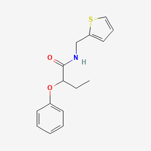 2-phenoxy-N-(thiophen-2-ylmethyl)butanamide