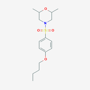 4-(4-butoxyphenyl)sulfonyl-2,6-dimethylmorpholine