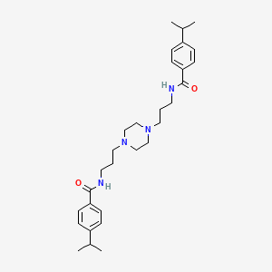 N,N'-(1,4-piperazinediyldi-3,1-propanediyl)bis(4-isopropylbenzamide)