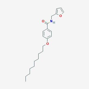molecular formula C22H31NO3 B402950 4-(decyloxy)-N-(2-furylmethyl)benzamide 