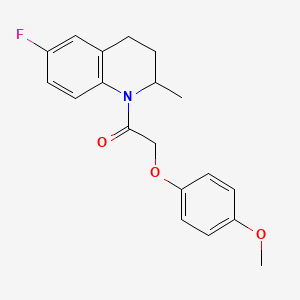 1-(6-fluoro-2-methyl-3,4-dihydroquinolin-1(2H)-yl)-2-(4-methoxyphenoxy)ethanone