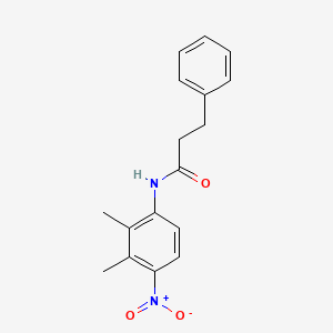 N-(2,3-dimethyl-4-nitrophenyl)-3-phenylpropanamide