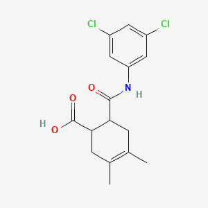 6-[(3,5-Dichlorophenyl)carbamoyl]-3,4-dimethylcyclohex-3-ene-1-carboxylic acid