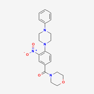 4-[3-nitro-4-(4-phenyl-1-piperazinyl)benzoyl]morpholine