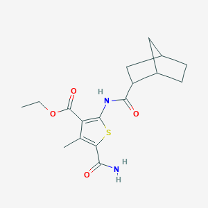 Ethyl 2-(bicyclo[2.2.1]heptane-2-carbonylamino)-5-carbamoyl-4-methylthiophene-3-carboxylate