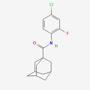 N-(4-chloro-2-fluorophenyl)-1-adamantanecarboxamide