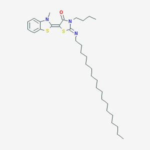 molecular formula C33H53N3OS2 B402958 3-butyl-5-(3-methyl-1,3-benzothiazol-2(3H)-ylidene)-2-(octadecylimino)-1,3-thiazolidin-4-one 