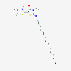 molecular formula C31H49N3OS2 B402959 3-ethyl-5-(3-methyl-1,3-benzothiazol-2(3H)-ylidene)-2-(octadecylimino)-1,3-thiazolidin-4-one 