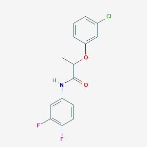 2-(3-chlorophenoxy)-N-(3,4-difluorophenyl)propanamide