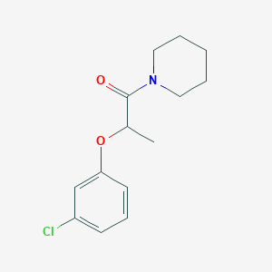 2-(3-Chlorophenoxy)-1-(piperidin-1-yl)propan-1-one