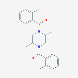 (2,5-Dimethylpiperazine-1,4-diyl)bis[(2-methylphenyl)methanone]