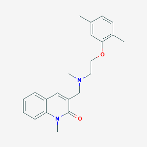 3-{[[2-(2,5-dimethylphenoxy)ethyl](methyl)amino]methyl}-1-methylquinolin-2(1H)-one