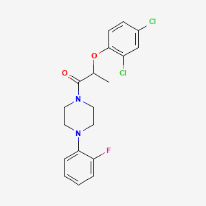 2-(2,4-Dichlorophenoxy)-1-[4-(2-fluorophenyl)piperazin-1-yl]propan-1-one