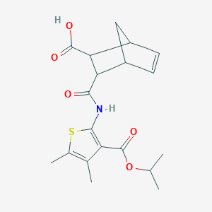 3-({4,5-Dimethyl-3-[(propan-2-yloxy)carbonyl]thiophen-2-yl}carbamoyl)bicyclo[2.2.1]hept-5-ene-2-carboxylic acid