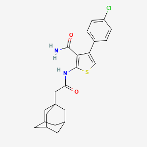 2-[(1-adamantylacetyl)amino]-4-(4-chlorophenyl)-3-thiophenecarboxamide