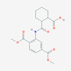 2-{[2,5-Bis(methoxycarbonyl)phenyl]carbamoyl}cyclohexanecarboxylic acid