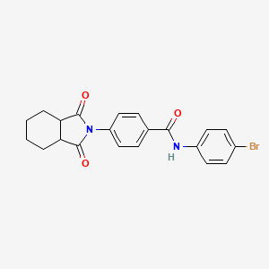 N-(4-bromophenyl)-4-(1,3-dioxooctahydro-2H-isoindol-2-yl)benzamide