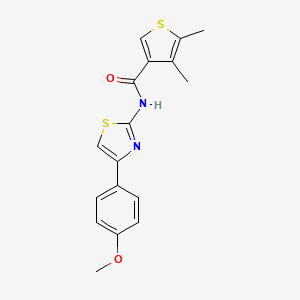 N-[4-(4-methoxyphenyl)-1,3-thiazol-2-yl]-4,5-dimethyl-3-thiophenecarboxamide