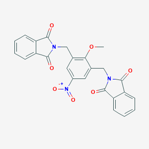 molecular formula C25H17N3O7 B402989 2-{[3-[(1,3-dioxo-1,3-dihydro-2H-isoindol-2-yl)methyl]-5-nitro-2-(methyloxy)phenyl]methyl}-1H-isoindole-1,3(2H)-dione 