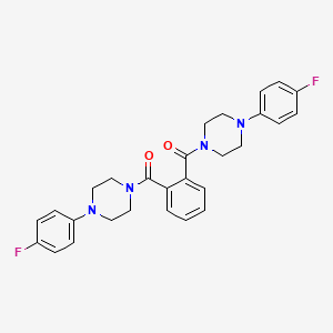 1,1'-(1,2-phenylenedicarbonyl)bis[4-(4-fluorophenyl)piperazine]