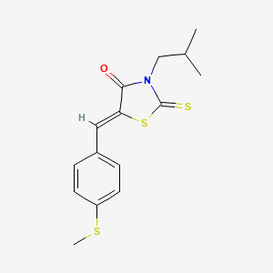 3-isobutyl-5-[4-(methylthio)benzylidene]-2-thioxo-1,3-thiazolidin-4-one